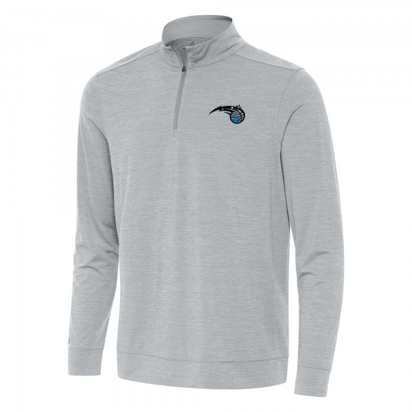 Orlando Magic Antigua Heather Gray Bright Quarter-Zip Top