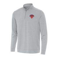 Кофта на короткой молнии New York Knicks Antigua Bright - Heather Gray