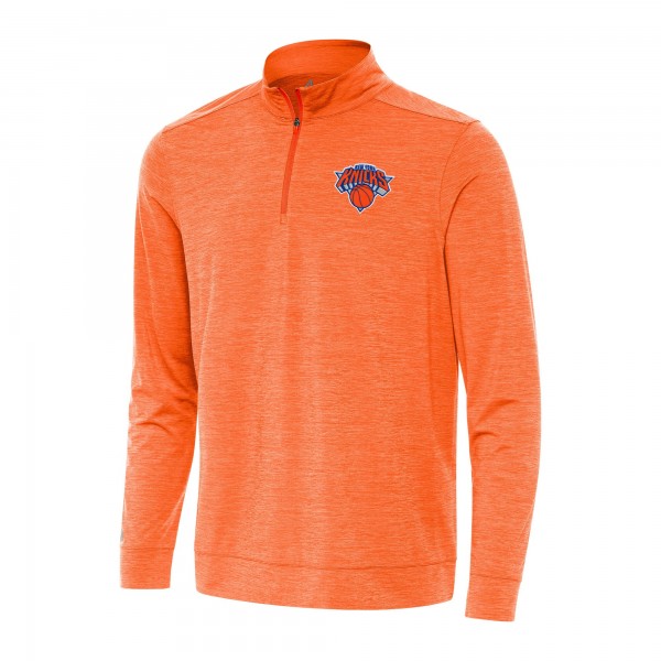 Кофта на короткой молнии New York Knicks Antigua Bright - Heather Orange