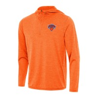 Толстовка на короткой молнии New York Knicks Antigua Tidy - Heather Orange