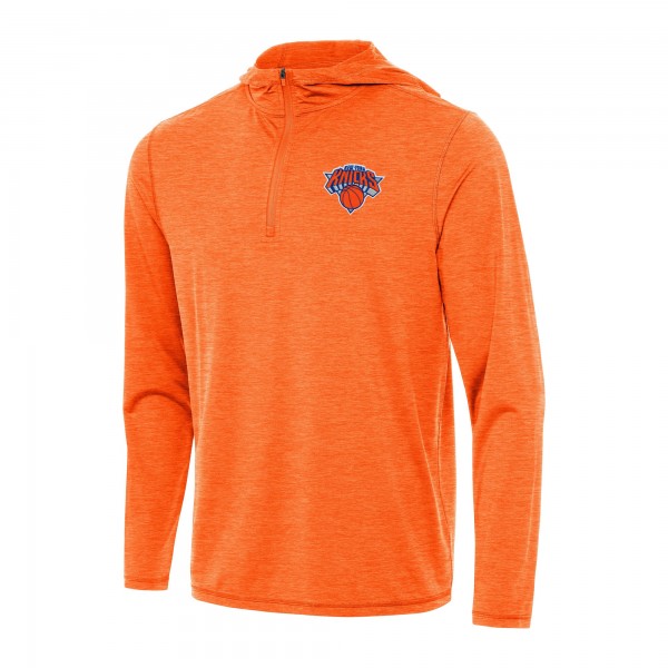 Толстовка на короткой молнии New York Knicks Antigua Tidy - Heather Orange