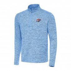 Oklahoma City Thunder Antigua Heather Powder Blue Cause Quarter-Zip Top