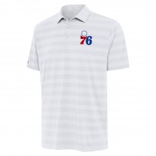 Philadelphia 76ers Antigua White Tunnel Polo