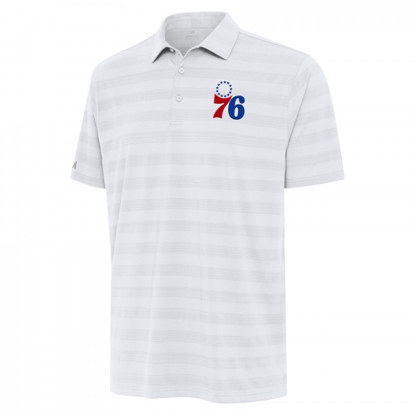 Philadelphia 76ers Antigua White Tunnel Polo