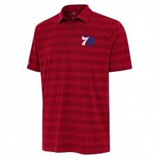 Philadelphia 76ers Antigua Red Tunnel Polo
