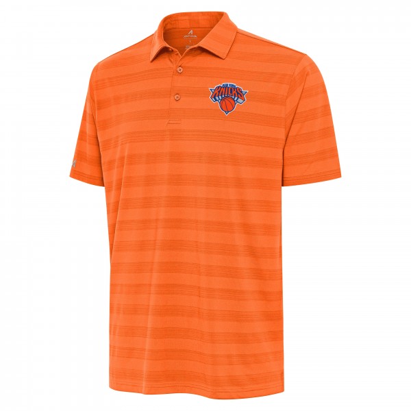 New York Knicks Antigua Orange Tunnel Polo