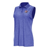Поло WoOklahoma City Thunder Antigua Heather Blue Recap Sleeveless