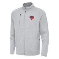 Кофта на молнии New York Knicks Antigua Hold-Up Tri-Blend - Heather Gray