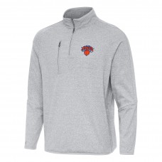Кофта на короткой молнии New York Knicks Antigua Certain - Heather Gray