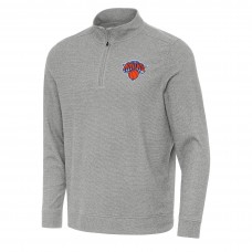 Кофта на короткой молнии New York Knicks Antigua Subtle - Heather Gray