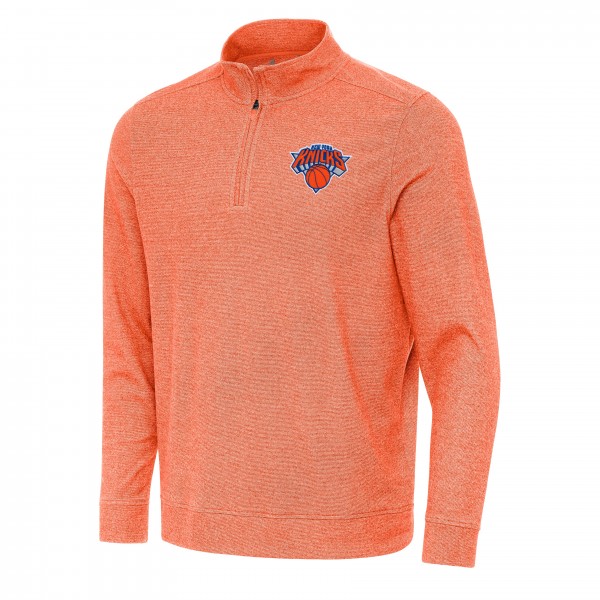 Кофта на короткой молнии New York Knicks Antigua Subtle - Heather Orange