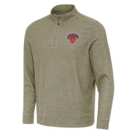 Кофта на короткой молнии New York Knicks Antigua Subtle - Olive