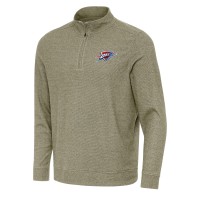 Кофта на короткой молнии Oklahoma City Thunder Antigua Olive Subtle
