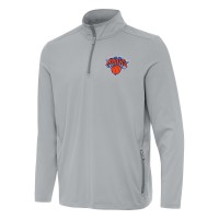 Кофта на короткой молнии New York Knicks Antigua Perilous - Gray