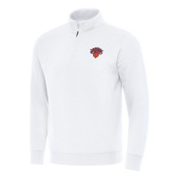 Кофта на короткой молнии New York Knicks Antigua Victory Mock - White