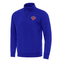Кофта на короткой молнии New York Knicks Antigua Victory Mock - Blue