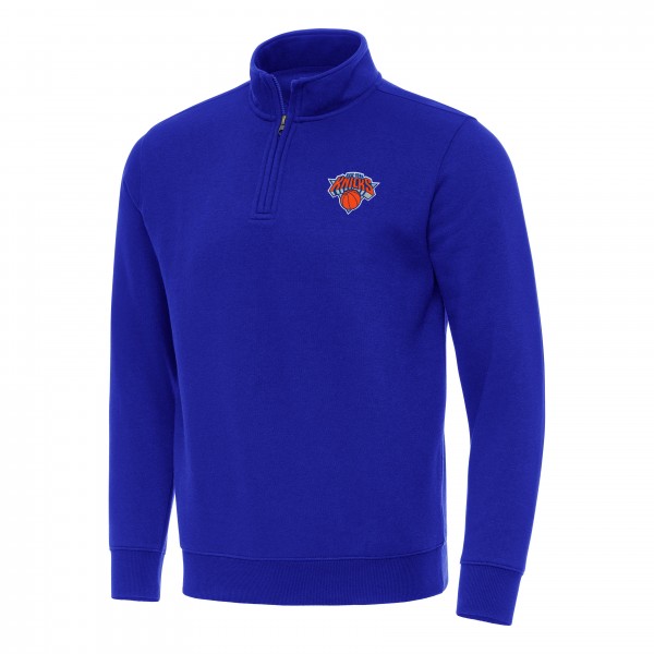 Кофта на короткой молнии New York Knicks Antigua Victory Mock - Blue