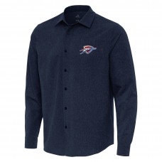 Рубашка Oklahoma City Thunder Antigua Navy Exposure Woven