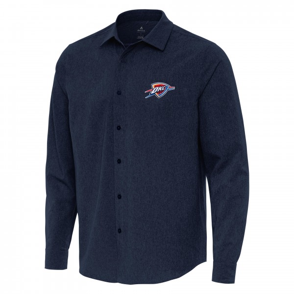 Рубашка Oklahoma City Thunder Antigua Navy Exposure Woven