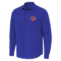 Рубашка New York Knicks Antigua Exposure Woven - Blue