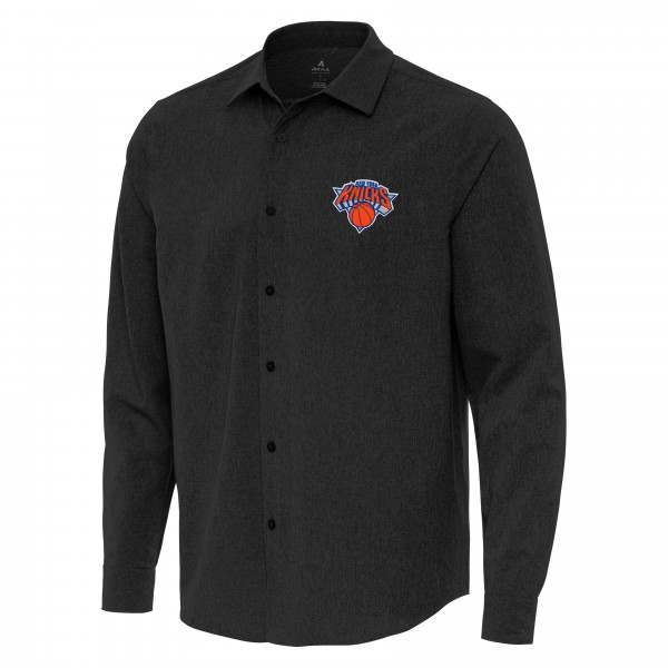 Рубашка New York Knicks Antigua Exposure Woven - Black