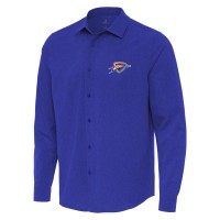 Рубашка Oklahoma City Thunder Antigua Blue Exposure Woven