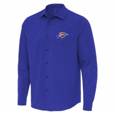Рубашка Oklahoma City Thunder Antigua Blue Exposure Woven