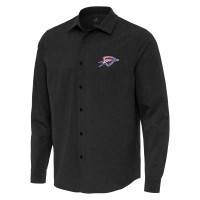 Рубашка Oklahoma City Thunder Antigua Black Exposure Woven