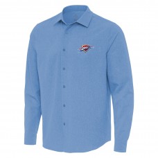 Рубашка Oklahoma City Thunder Antigua Powder Blue Exposure Woven