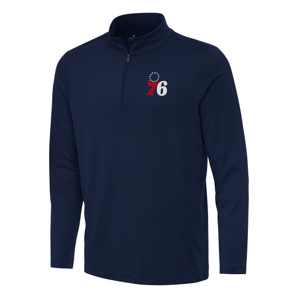 Philadelphia 76ers Antigua Navy Reprocess Quarter-Zip Top