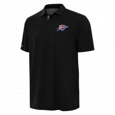 Поло Oklahoma City Thunder Antigua Black/Gray Era