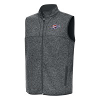 Oklahoma City Thunder Antigua Heather Charcoal Fortune Full-Zip Vest