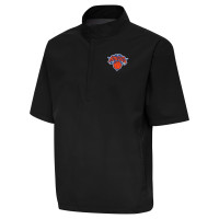 Ветровка New York Knicks Antigua Black Brisk Quarter-Zip