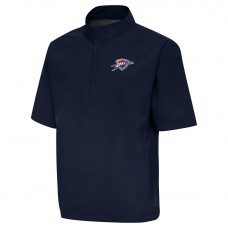 Ветровка на короткой молнии Oklahoma City Thunder Antigua Navy Brisk
