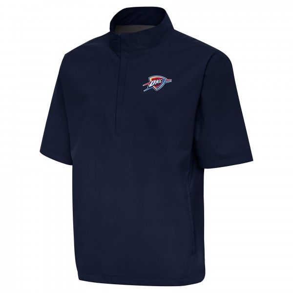Ветровка на короткой молнии Oklahoma City Thunder Antigua Navy Brisk