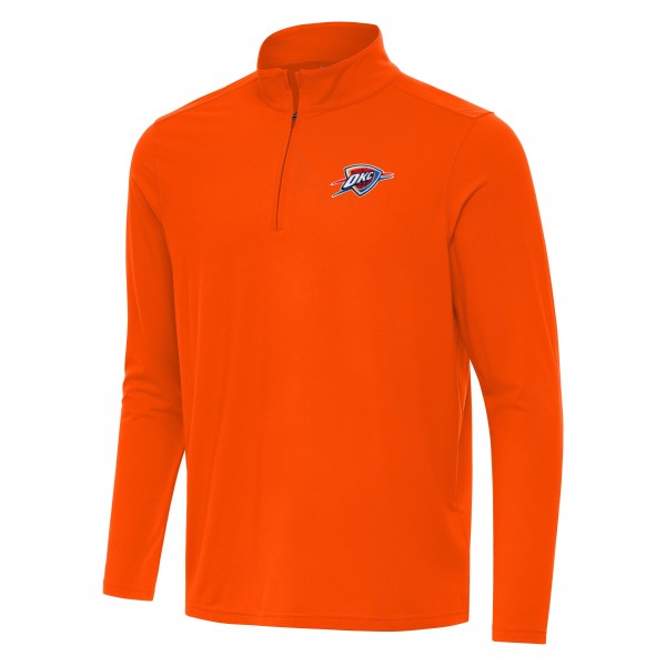 Oklahoma City Thunder Antigua Orange Intent Quarter-Zip Top