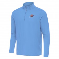 Oklahoma City Thunder Antigua Powder Blue Intent Quarter-Zip Top