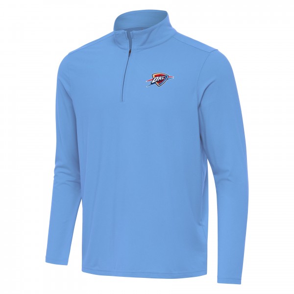 Oklahoma City Thunder Antigua Powder Blue Intent Quarter-Zip Top
