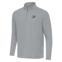 Oklahoma City Thunder Antigua Gray Intent Quarter-Zip Top
