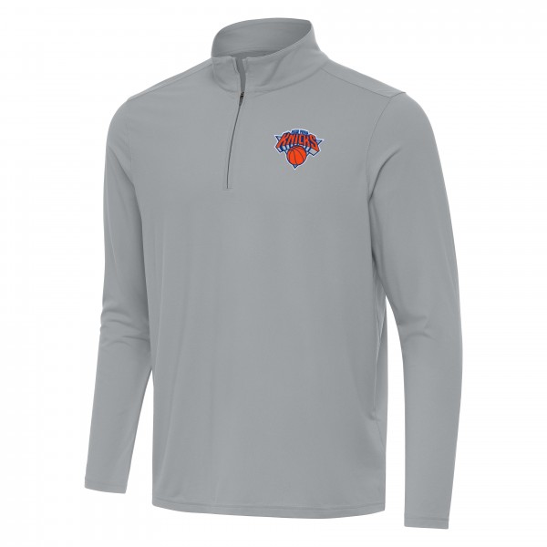 Кофта на короткой молнии New York Knicks Antigua Intent - Gray