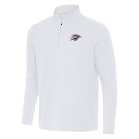 Oklahoma City Thunder Antigua White Intent Quarter-Zip Top