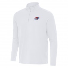 Oklahoma City Thunder Antigua White Intent Quarter-Zip Top