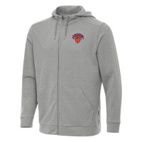 Толстовка на молнии New York Knicks Antigua Effortless - Heather Gray