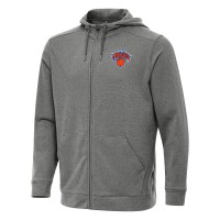 Толстовка на молнии New York Knicks Antigua Effortless - Heather Charcoal