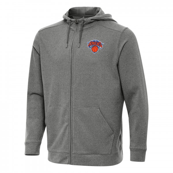 Толстовка на молнии New York Knicks Antigua Effortless - Heather Charcoal