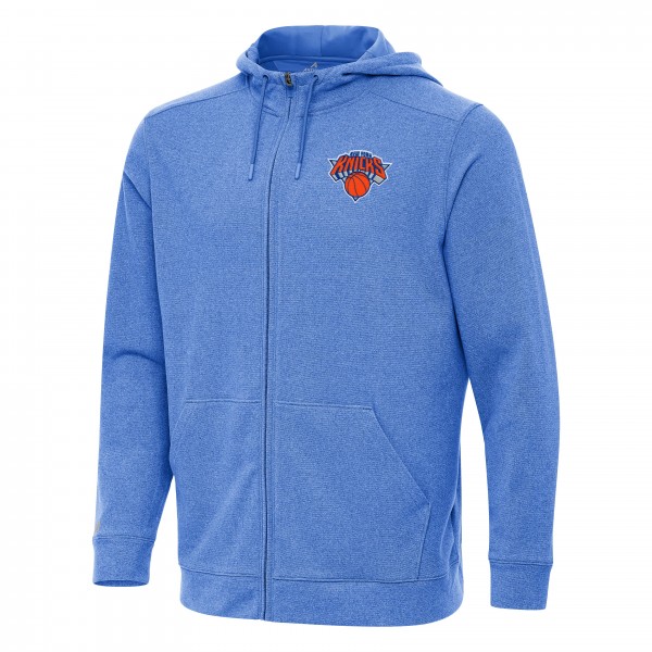 Толстовка на молнии New York Knicks Antigua Effortless - Heather Blue
