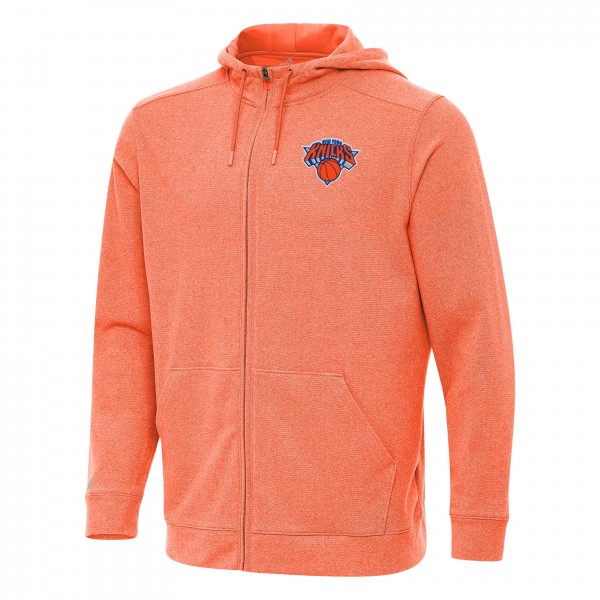 Толстовка на молнии New York Knicks Antigua Effortless - Heather Orange