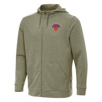 Толстовка на молнии New York Knicks Antigua Effortless - Olive
