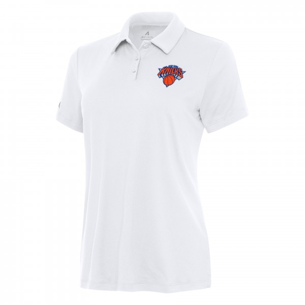 Поло New York Knicks Antigua Womens Reprocess - White