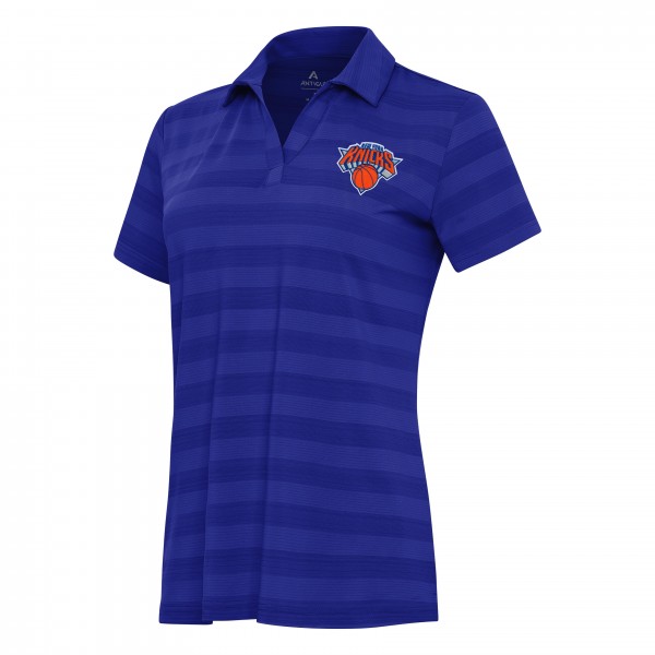 New York Knicks Antigua Womens Tunnel Polo - Blue